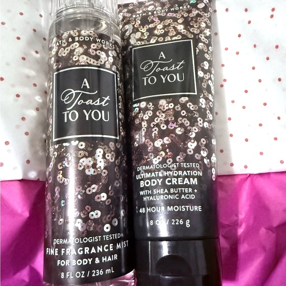 Bath & Body Works Other - Bath & Body Works Sequin A Toast to You Set⭐️🖤⭐️🖤